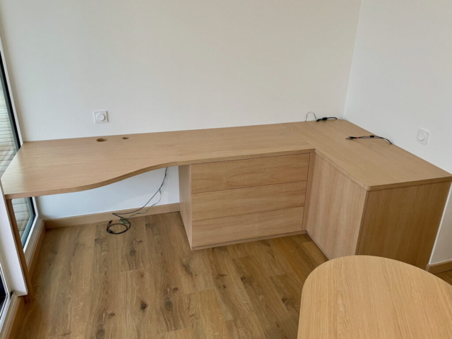 Bureaux plaqués chêne