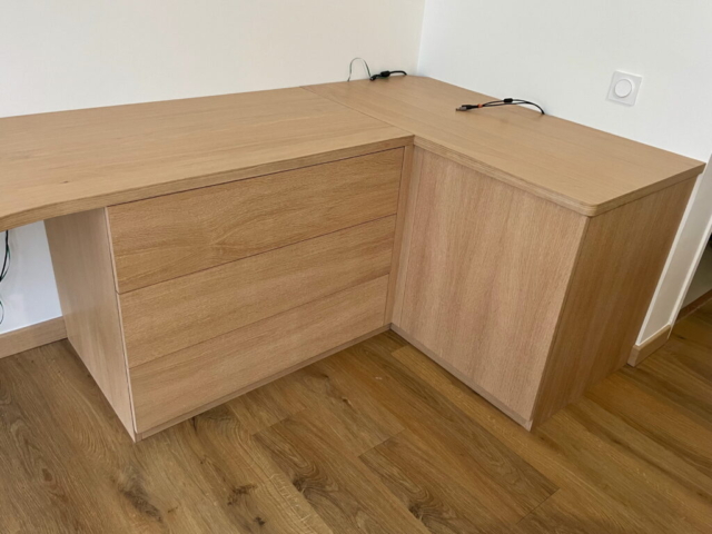 Bureaux plaqués chêne